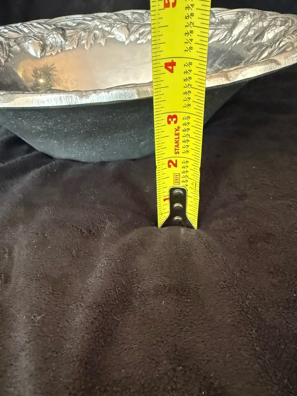 Vintage Wilton Armetale RWP Metal Decorative Serving Bowl with Embossed Rim
